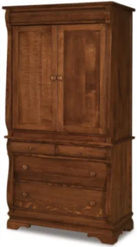 Milwaukee Sleigh Closet Armoire