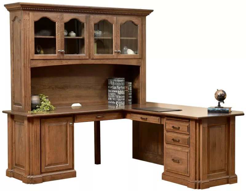 Montreal L-Desk With Hutch