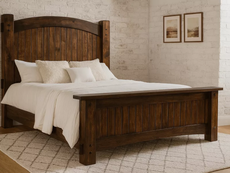 Muskegon Bed With Extra Tall Headboard