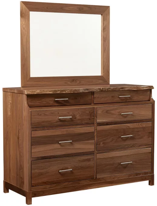 Nehalem Live Edge Dresser with Mirror