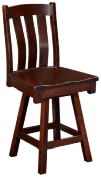 Newark Swivel Solid Wood Barstool