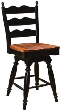 Normandy Ladder Back Swivel Stool