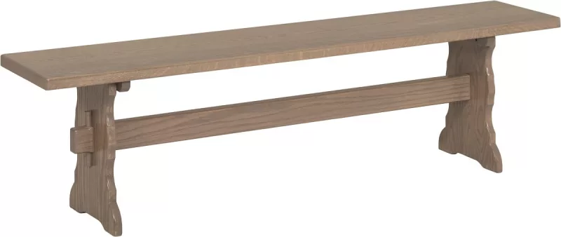 Oak Hill Amish Trestle Bench