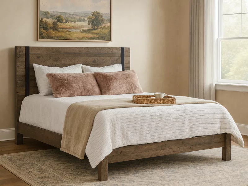 Parkin Reclaimed Barnwood Bed