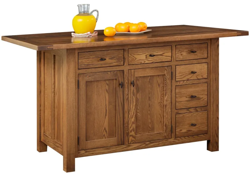 Pocatello 6-Drawer Kitchen Island