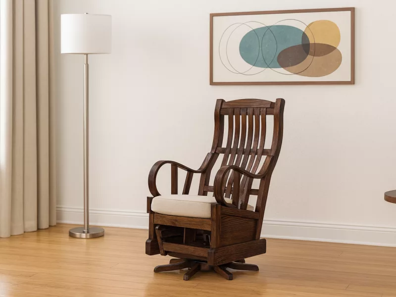 Relleke Amish Swivel Glider