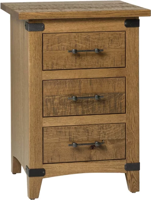 Rita 3-Drawer Nightstand