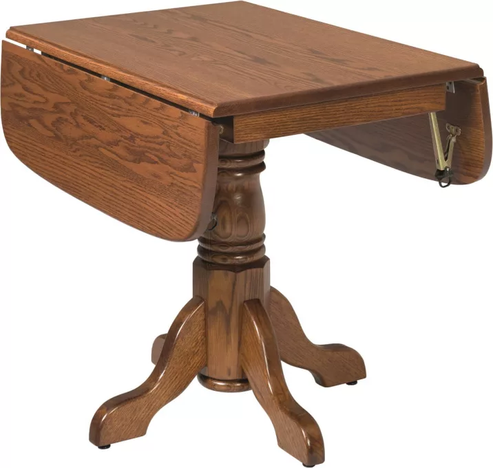 River Shore Pedestal Drop Leaf Table