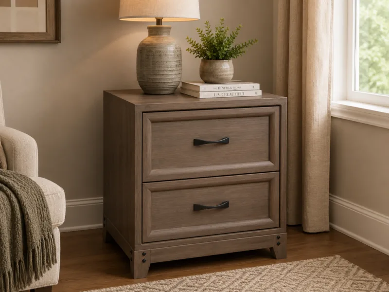 Romney 2-Drawer Bedside Table