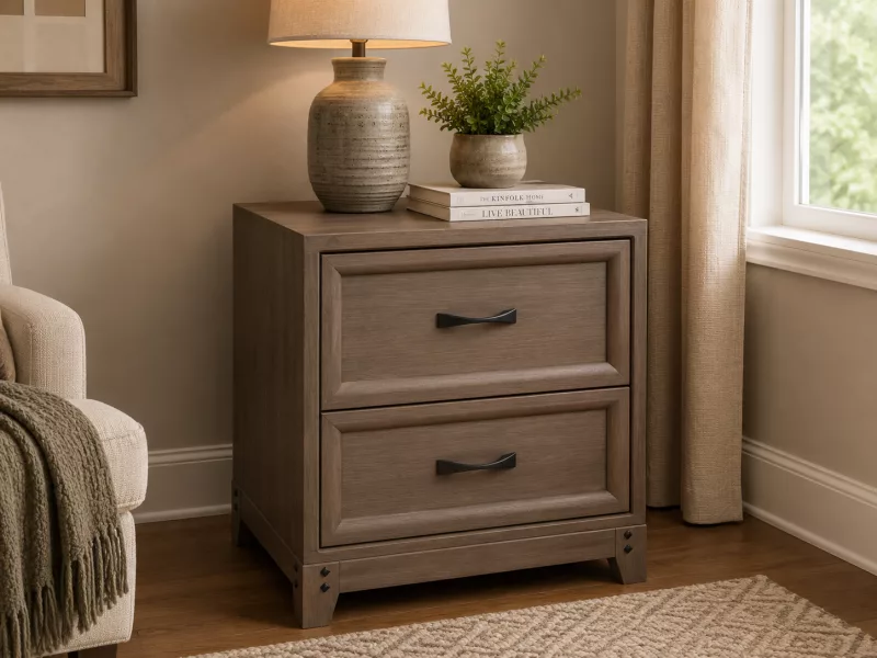 Romney 2-Drawer Bedside Table
