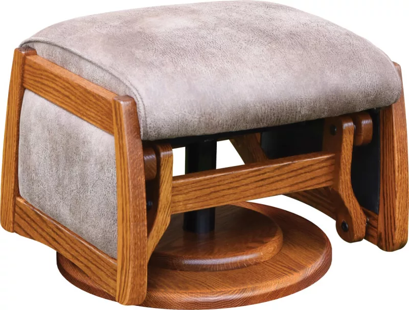 Round Rock Swivel Gliding Ottoman