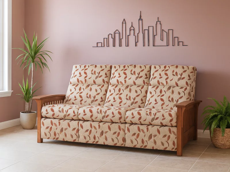 St. Cloud Slatted Reclining Sofa
