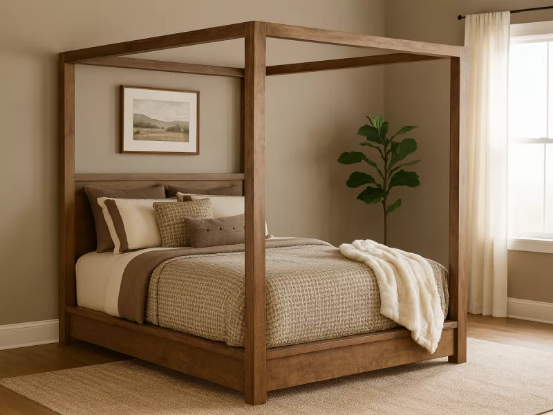 Sturgis Rustic Canopy Bed