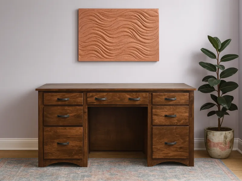 Sun City Double Pedestal Desk