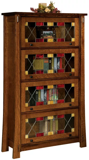 Tahari Barrister Bookcase With Leaded Glass