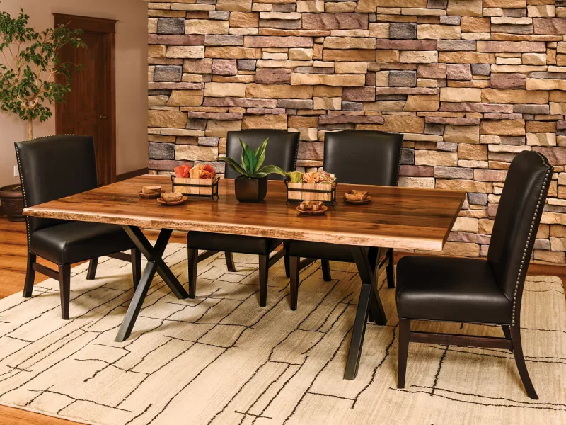 Tortola Live Edge Dining Set