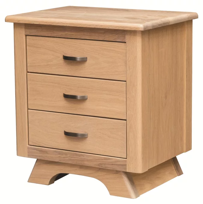 Vicksburg 3-Drawer Bedside Table