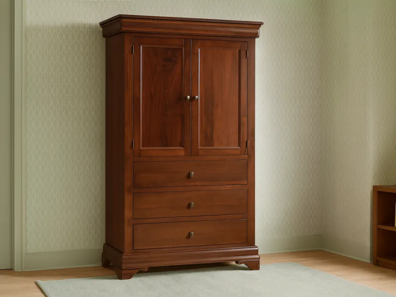 Vincennes Solid Wood Armoire