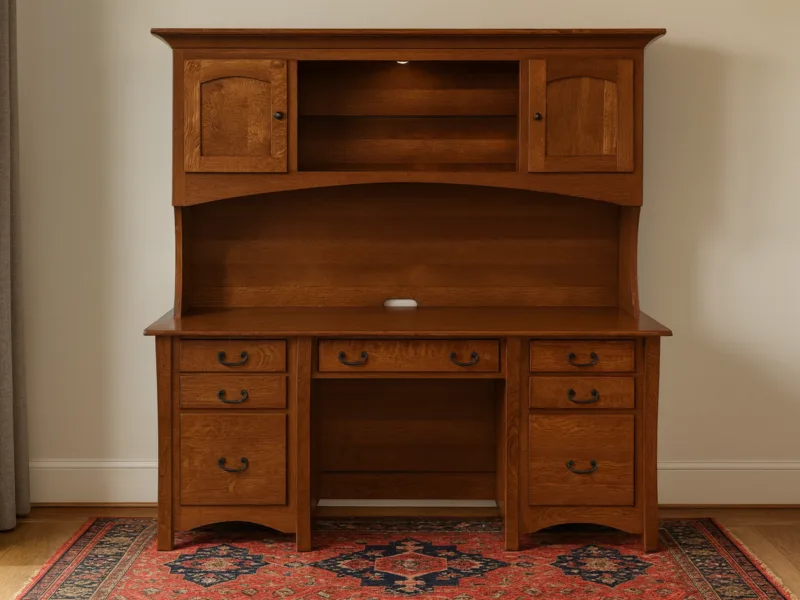Yutan Executive Desk with Hutch