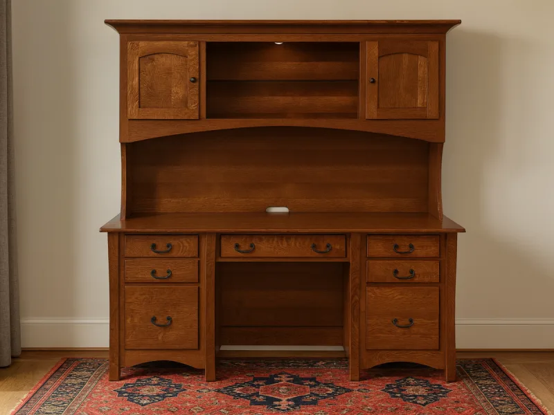 Yutan Executive Desk with Hutch