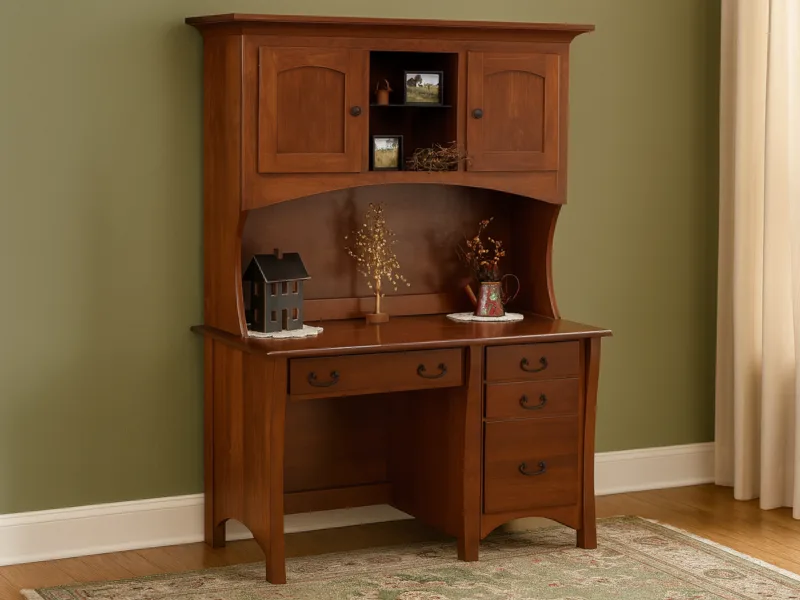 Yutan Student Desk with Hutch