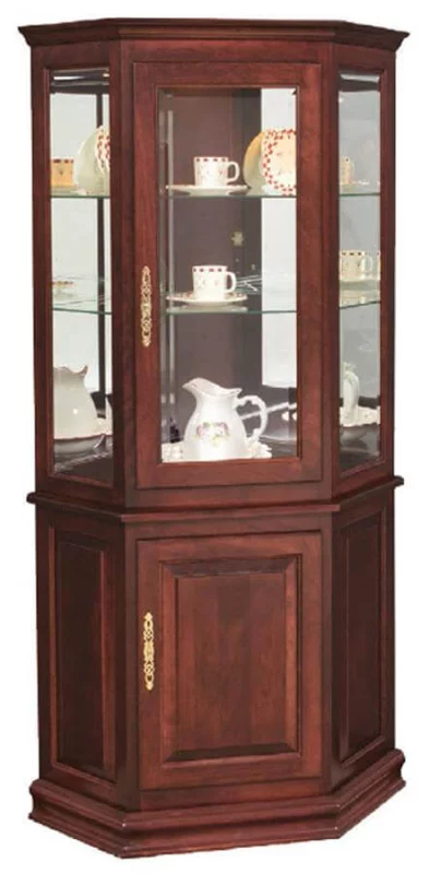 Countryside Amish Furniture Chartres Corner Curio Cabinet