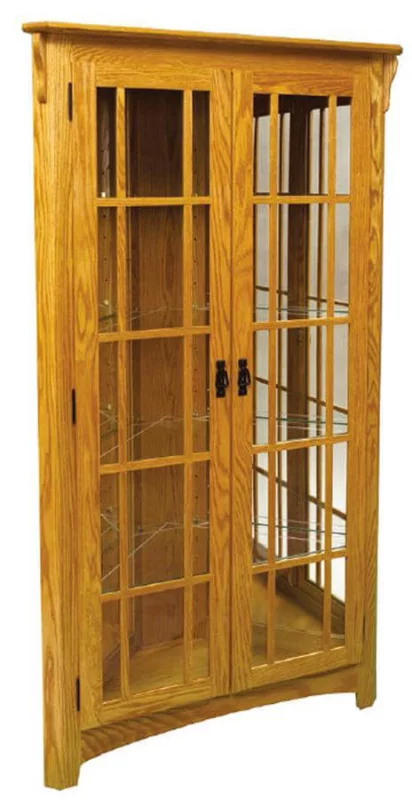 Countryside Amish Furniture Eyre Corner Curio Cabinet