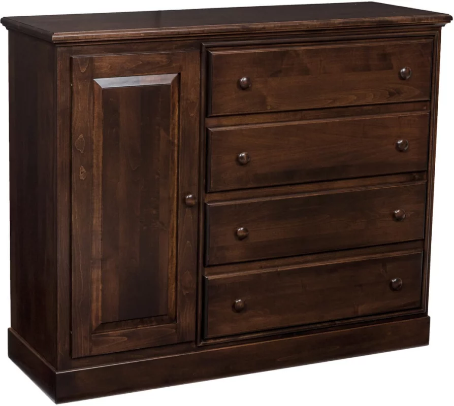 Geneva Wardrobe stained in Venezuelan Chocolate on Brown Maple