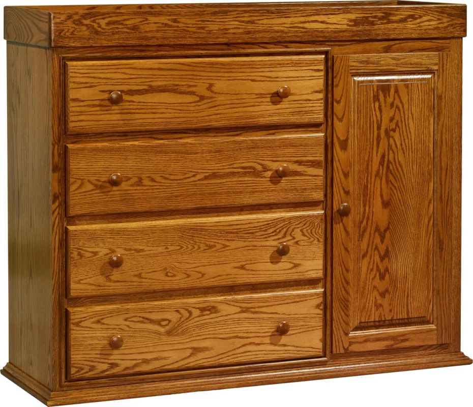 Geneva Chifforobe in Oak with Burnished Honey stain