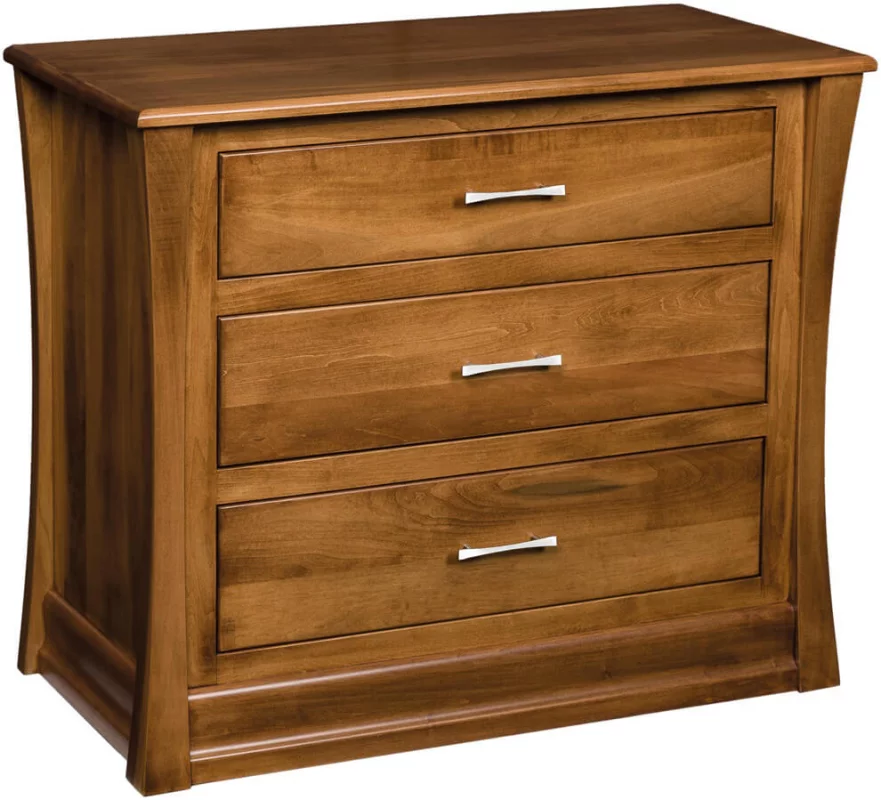 Rosewood Changing Dresser in Brown Maple with Spiced Apple stain