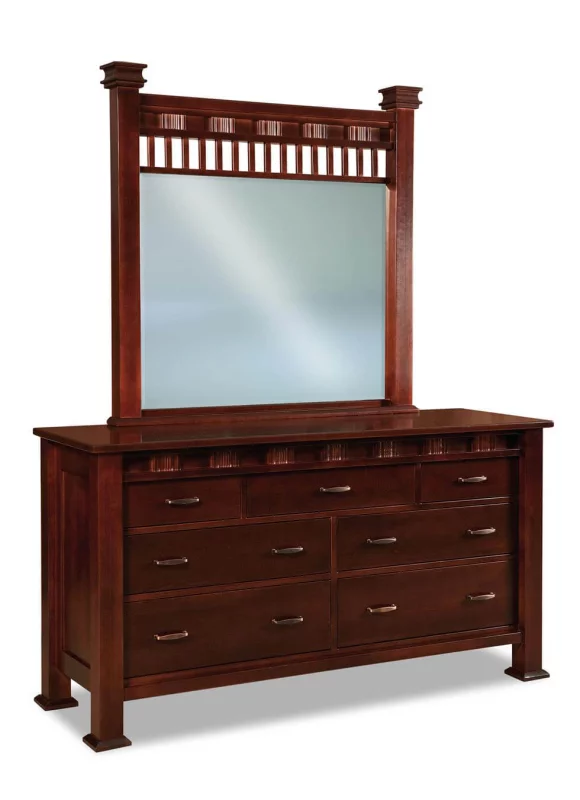Tuskegee Low Mirror Dresser