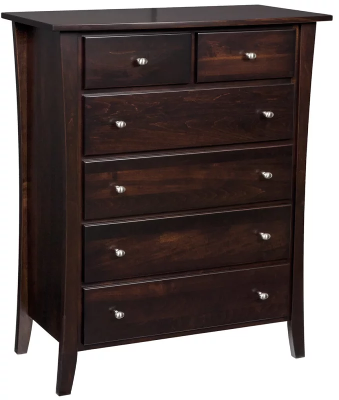 West Village Chest of Drawers in Brown Maple with Venezuelan Chocolate stain