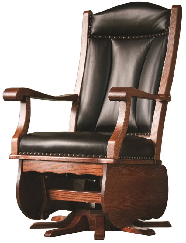 Abigail Swivel Glider in Oak