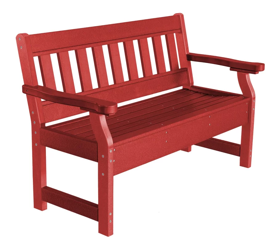 Cardinal Red Aden Garden Bench