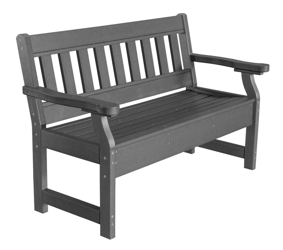 Dark Gray Aden Garden Bench
