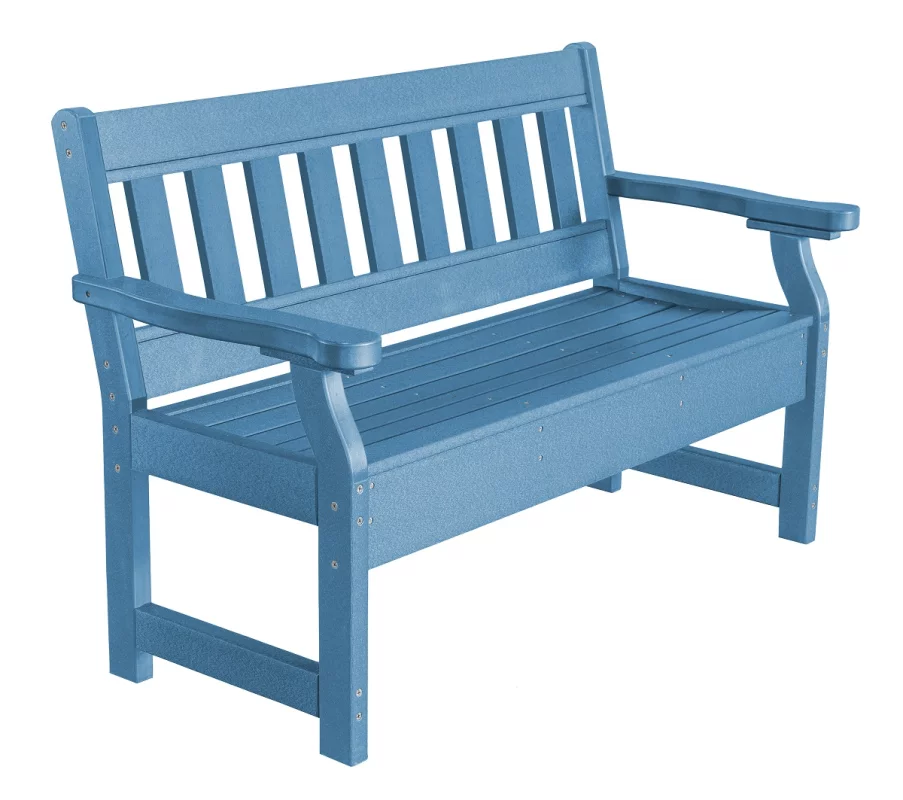 Powder Blue Aden Garden Bench