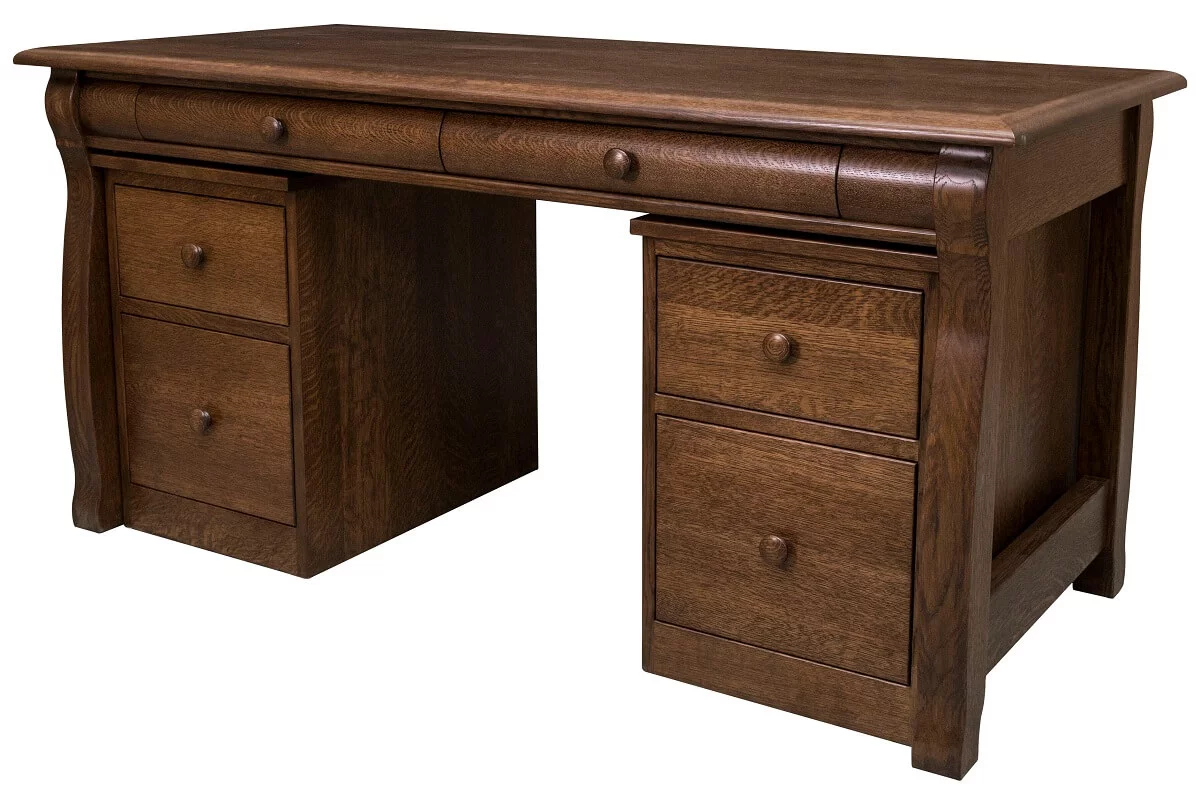 Alford Mobile Pedestals and Library Table