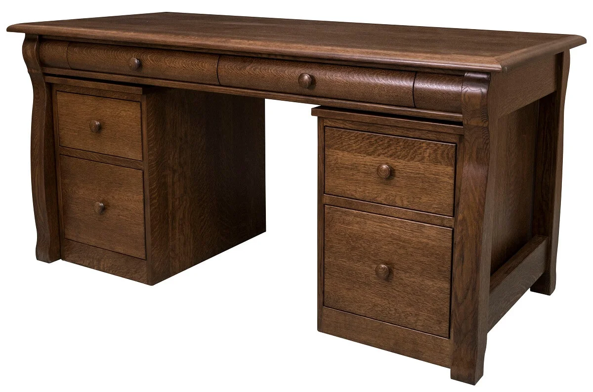 Alford Mobile Pedestals and Library Table