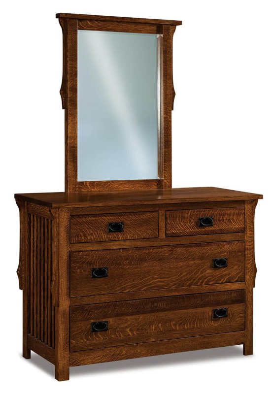 brown small dresser Amish Handcrafted Old Classic Sleigh Small Dresser USA! main image 1