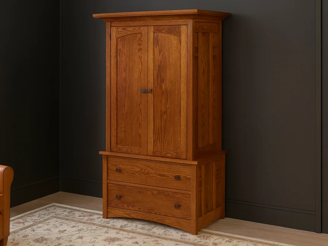 Alpine Amish Wardrobe Armoire