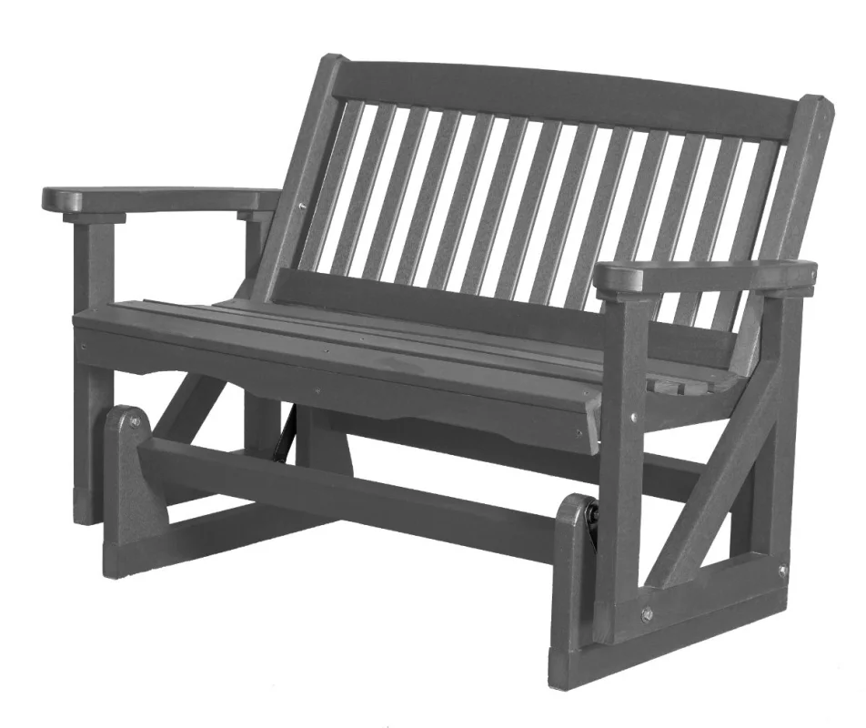 Dark Gray Aniva Outdoor Double Glider
