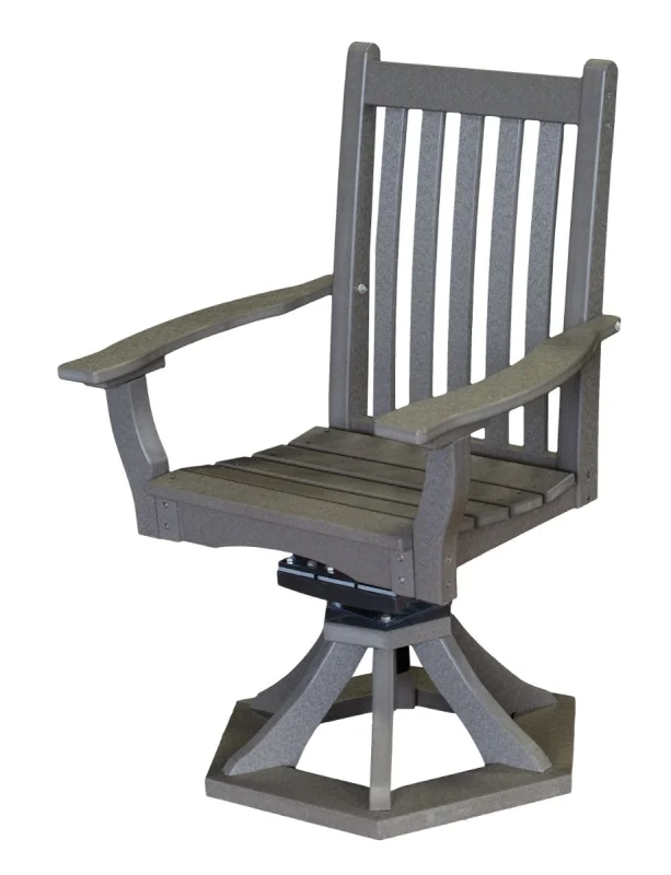 Dark Gray Aniva Swivel Rocker Chair