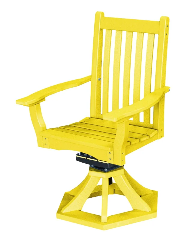 Lemon Yellow Aniva Swivel Rocker Chair