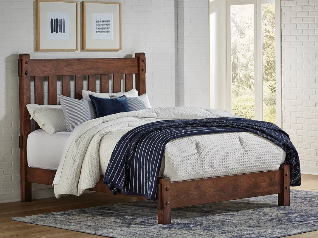 Rough Sawn Maple Bed Frame
