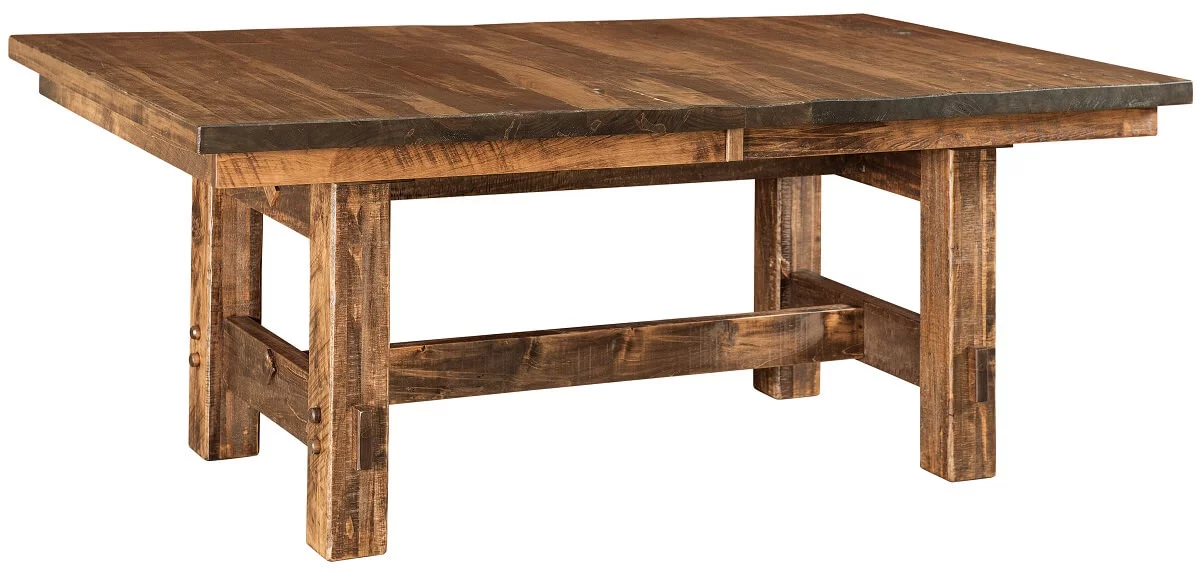 Attalla Rustic Trestle Table