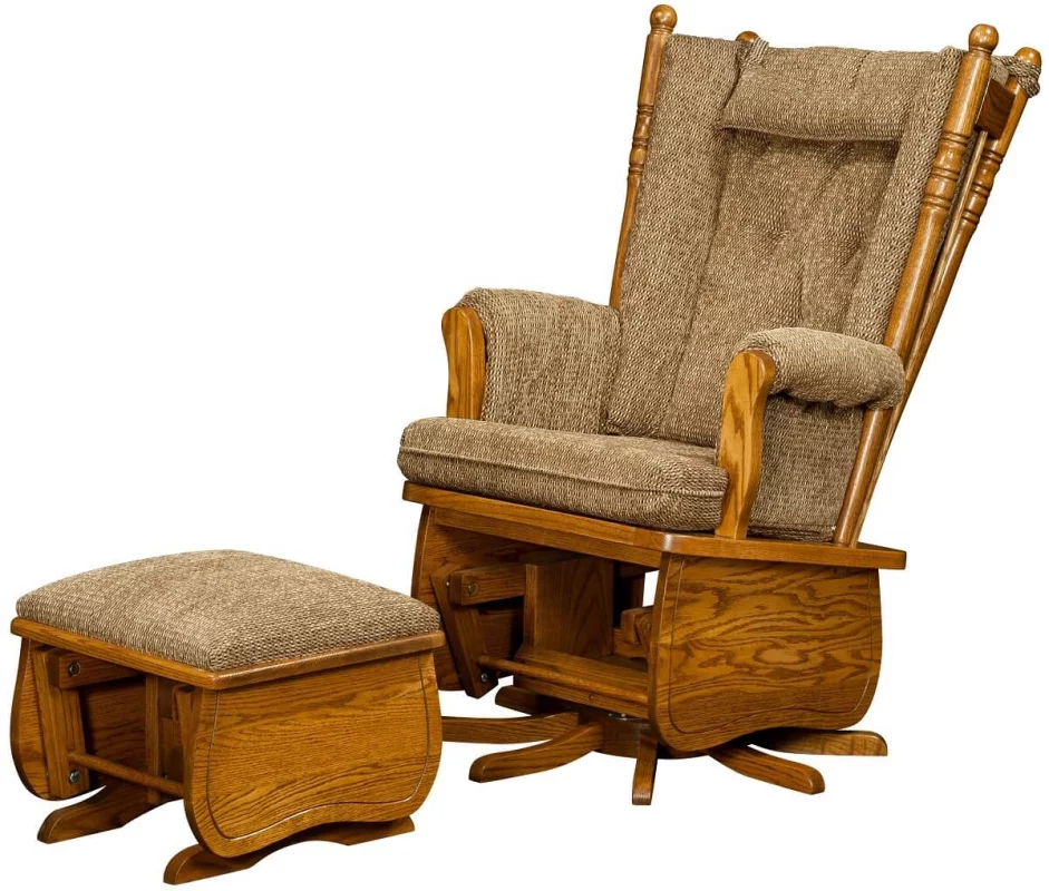 Banebarry Swivel Glider and Penfield Ottoman