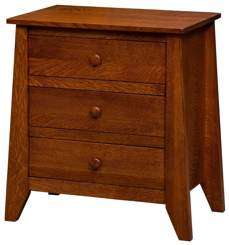 Barbeau 3-Drawer Nightstand