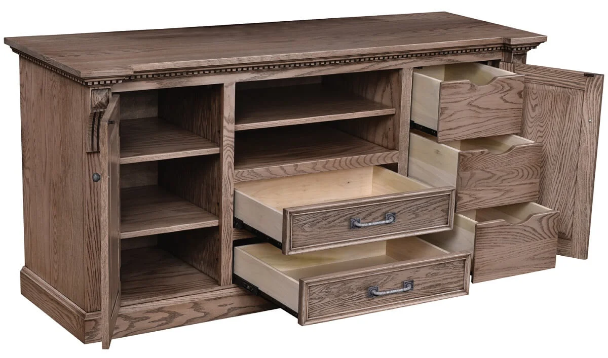 Gray Oak TV Cabinet