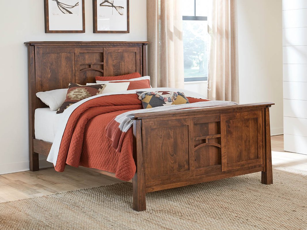 Rustic Cherry Bed Frame
