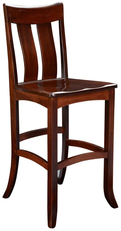 Benezet Pub Stool in Solid Wood
